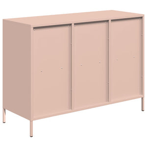 Rosa Sideboard aus Stahl, 101,5 cm