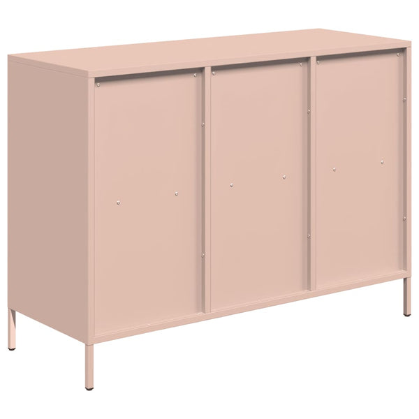 Rosa Sideboard aus Stahl, 101,5 cm