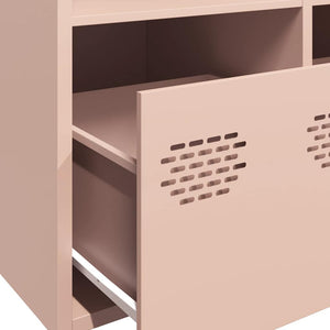 Rosa Sideboard aus Stahl, 101,5 cm