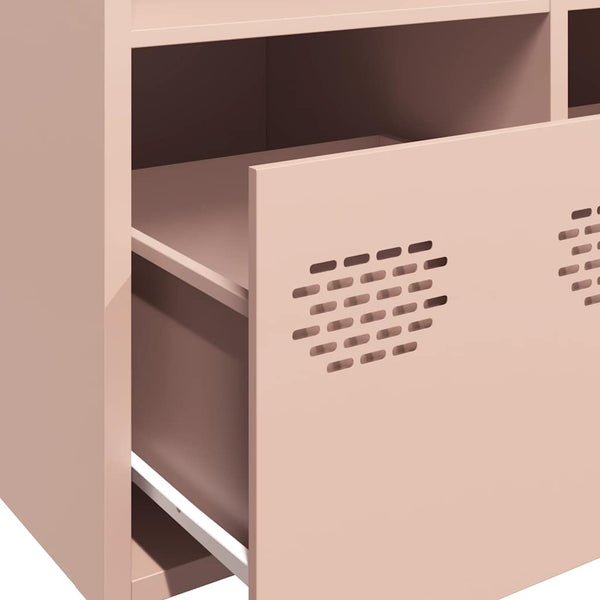 Rosa Sideboard aus Stahl, 101,5 cm