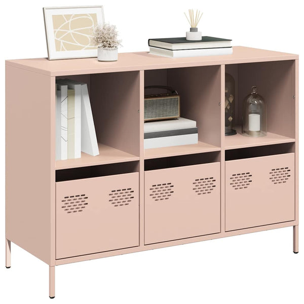 Rosa Sideboard aus Stahl, 101,5 cm