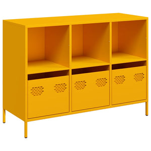 Senfgelbes Sideboard, 101,5 cm breit