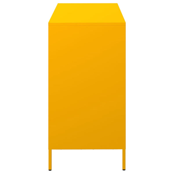 Senfgelbes Sideboard, 101,5 cm breit
