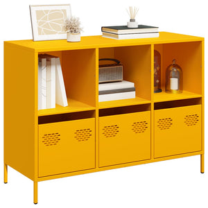 Senfgelbes Sideboard, 101,5 cm breit