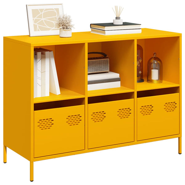 Senfgelbes Sideboard, 101,5 cm breit