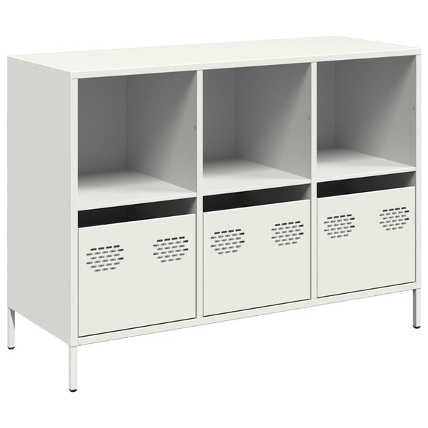 Weißes Sideboard aus Stahl, 101,5 cm