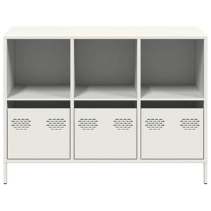 Weißes Sideboard aus Stahl, 101,5 cm