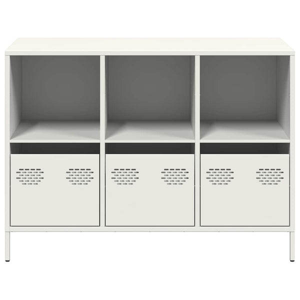 Weißes Sideboard aus Stahl, 101,5 cm