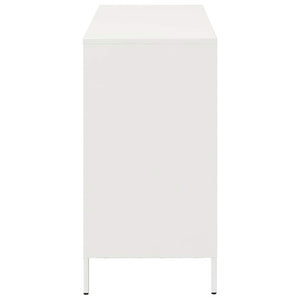 Weißes Sideboard aus Stahl, 101,5 cm