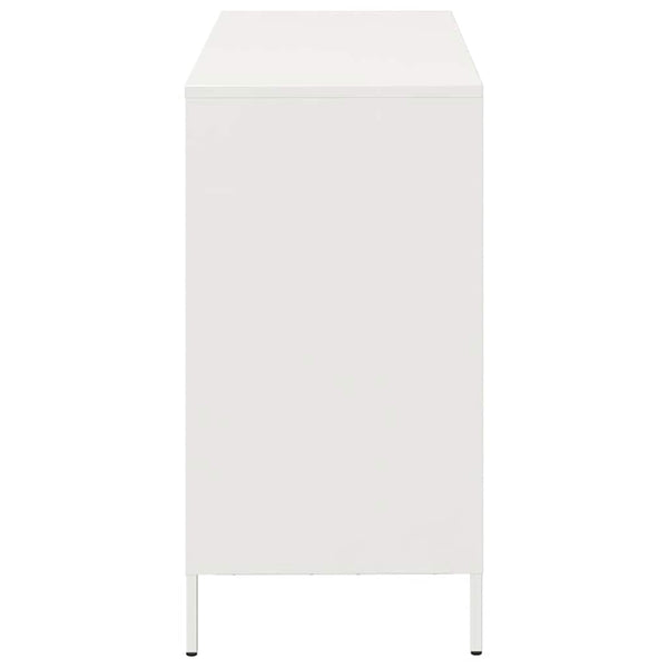 Weißes Sideboard aus Stahl, 101,5 cm