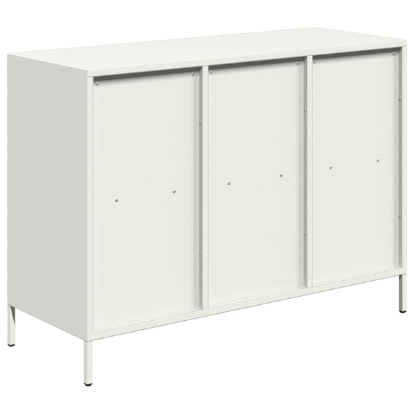 Weißes Sideboard aus Stahl, 101,5 cm