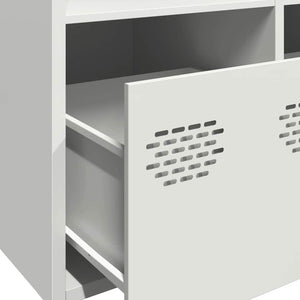 Weißes Sideboard aus Stahl, 101,5 cm