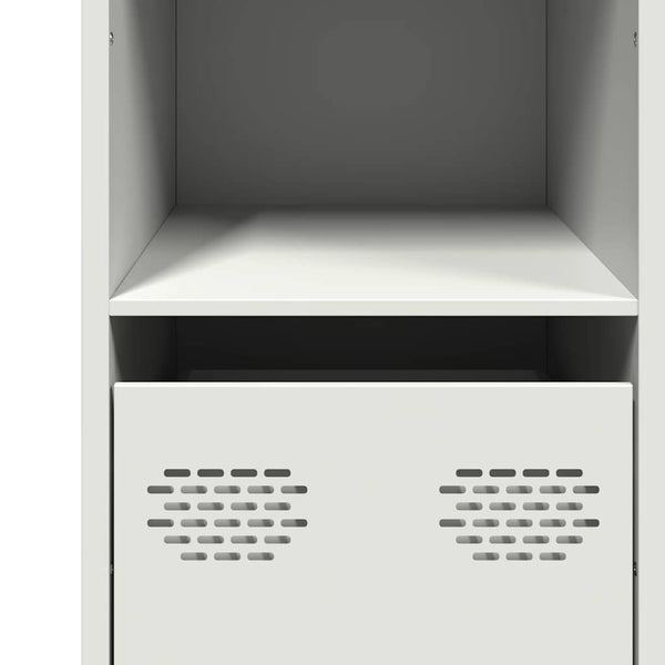Weißes Sideboard aus Stahl, 101,5 cm