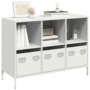 Weißes Sideboard aus Stahl, 101,5 cm
