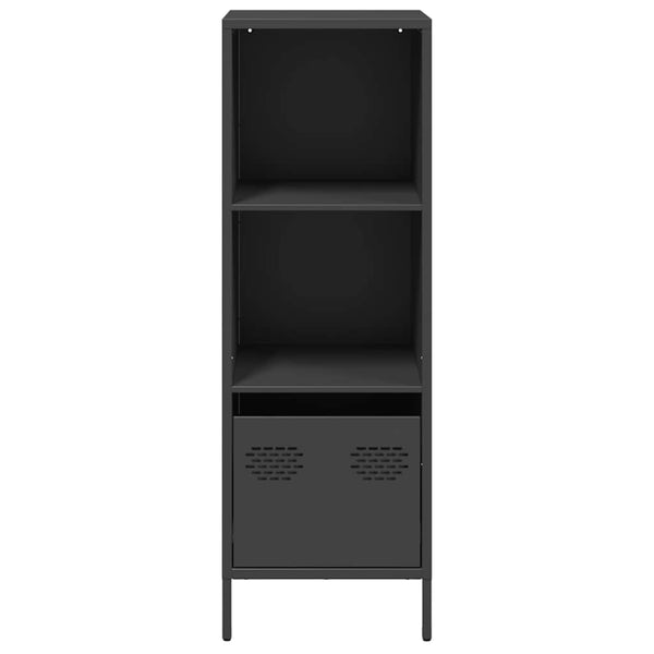 Schwarzes Highboard Stahl 35x39x103,5 cm