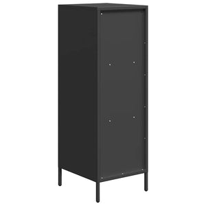 Schwarzes Highboard Stahl 35x39x103,5 cm