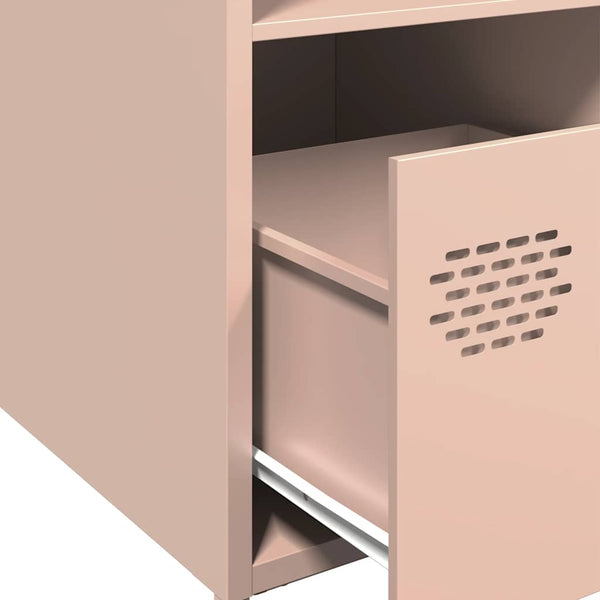 Highboard Rosa Stahl 35x39x103,5 cm