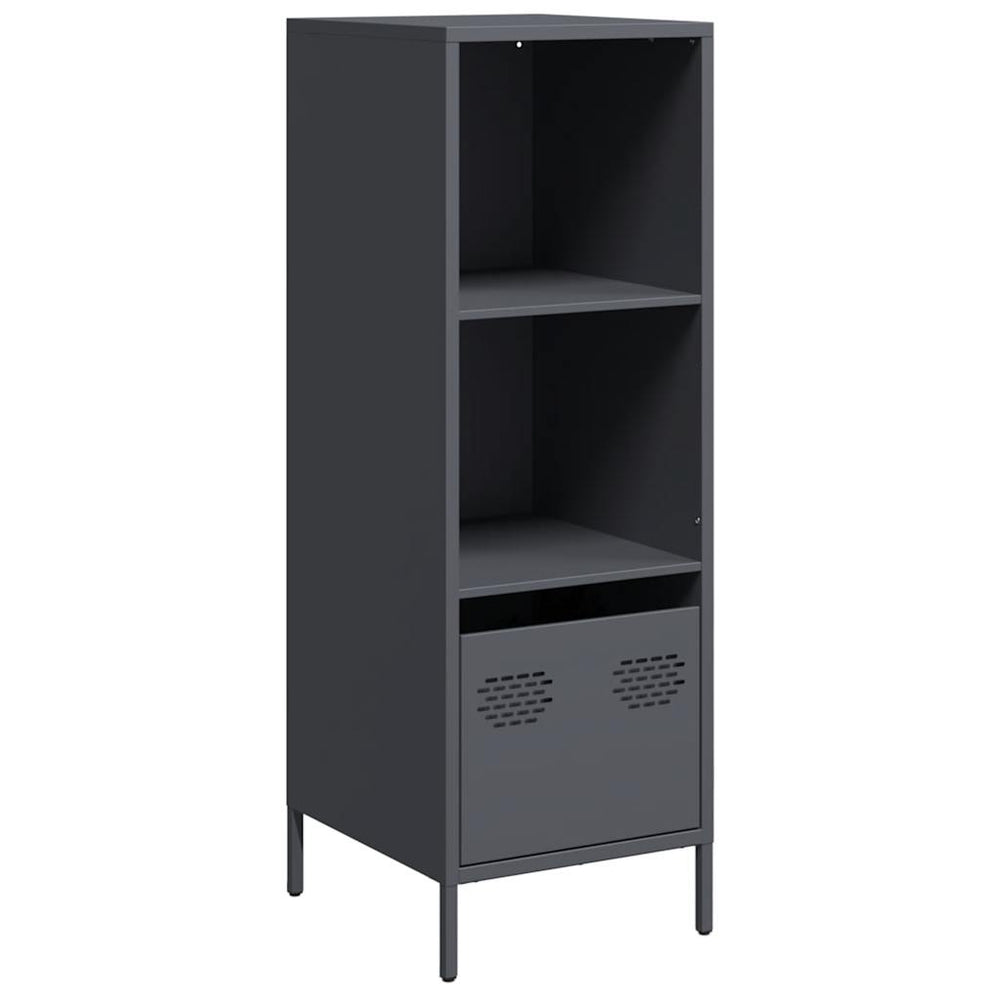 Highboard Anthrazit Stahl 35x39x103,5 cm