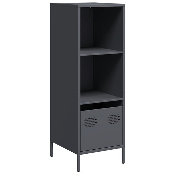 Highboard Anthrazit Stahl 35x39x103,5 cm