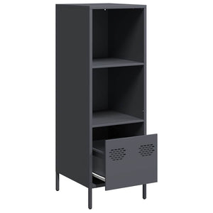 Highboard Anthrazit Stahl 35x39x103,5 cm