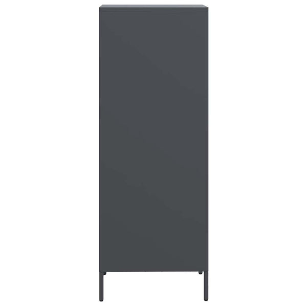 Highboard Anthrazit Stahl 35x39x103,5 cm