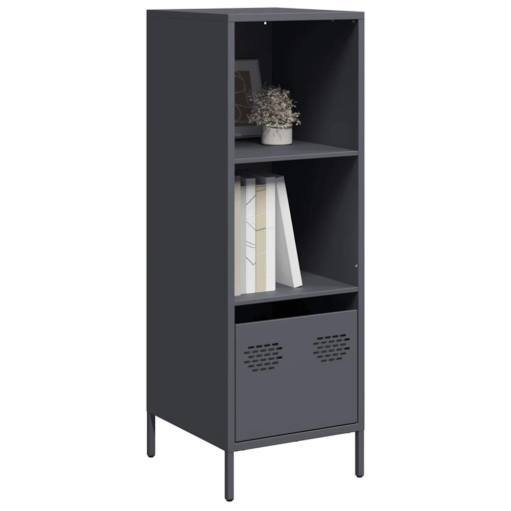 Highboard Anthrazit Stahl 35x39x103,5 cm