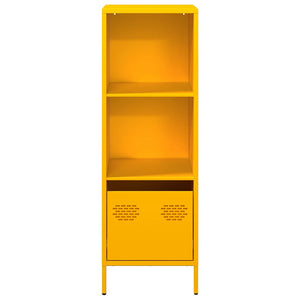 Senfgelbes Highboard Stahl 35x39x103,5 cm