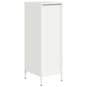 Weißes Highboard aus Stahl, 35x39x103,5 cm