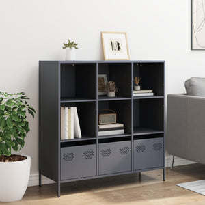 Highboard Anthrazit Stahl 101,5 cm