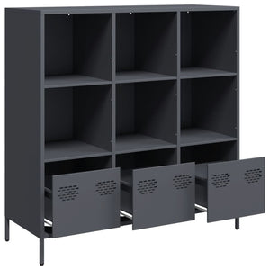 Highboard Anthrazit Stahl 101,5 cm