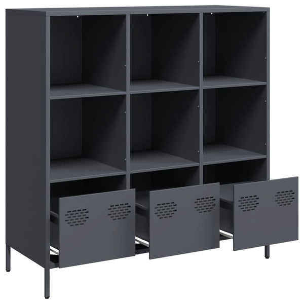 Highboard Anthrazit Stahl 101,5 cm