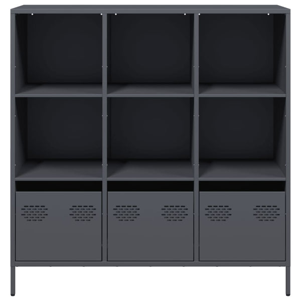 Highboard Anthrazit Stahl 101,5 cm