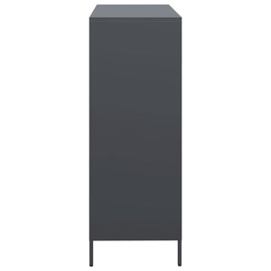 Highboard Anthrazit Stahl 101,5 cm