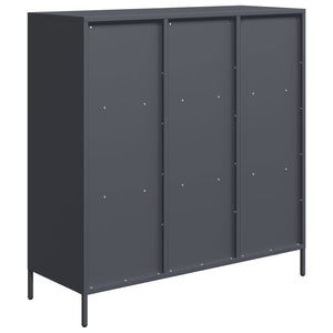Highboard Anthrazit Stahl 101,5 cm