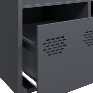 Highboard Anthrazit Stahl 101,5 cm