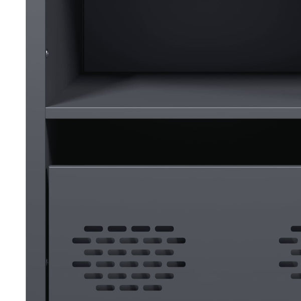 Highboard Anthrazit Stahl 101,5 cm