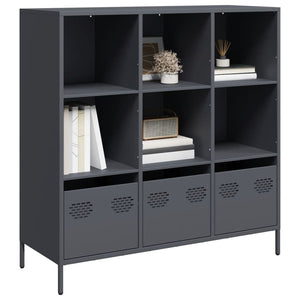 Highboard Anthrazit Stahl 101,5 cm