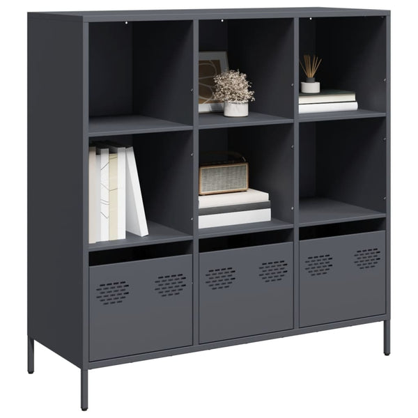 Highboard Anthrazit Stahl 101,5 cm