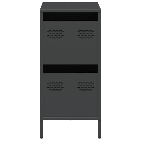 Schwarzes Sideboard 35x39x73,5 cm Stahl