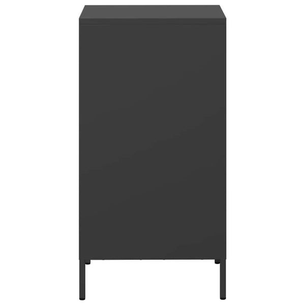 Schwarzes Sideboard 35x39x73,5 cm Stahl