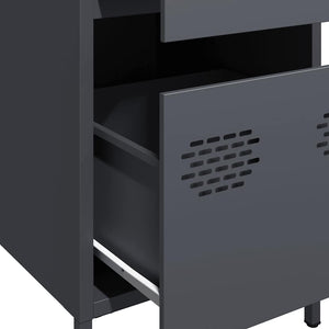 Anthrazit Sideboard, 35x39x73,5 cm, Stahl