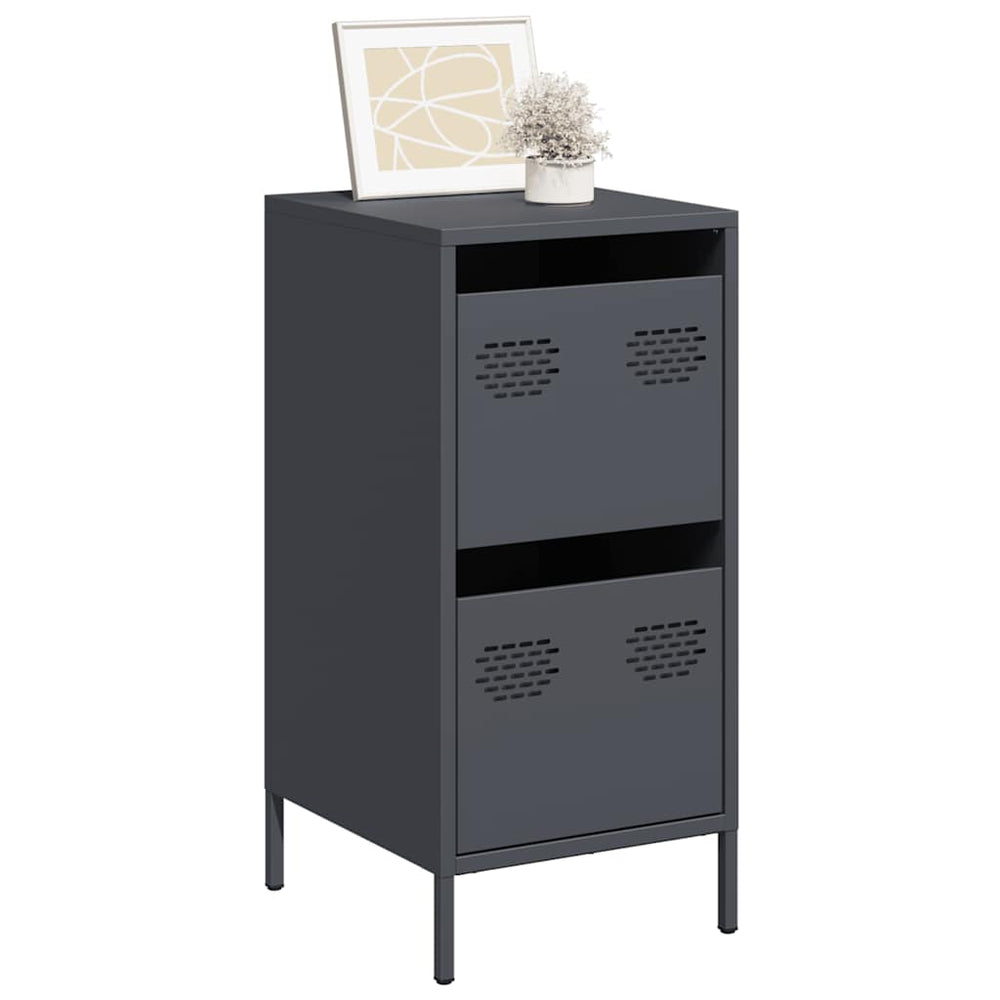 Anthrazit Sideboard, 35x39x73,5 cm, Stahl