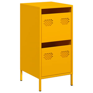 Senfgelbes Sideboard, 35 cm, Stahl