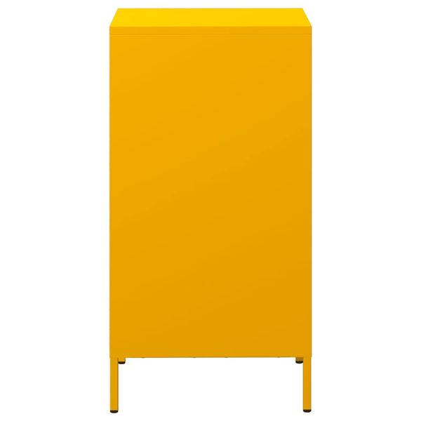 Senfgelbes Sideboard, 35 cm, Stahl