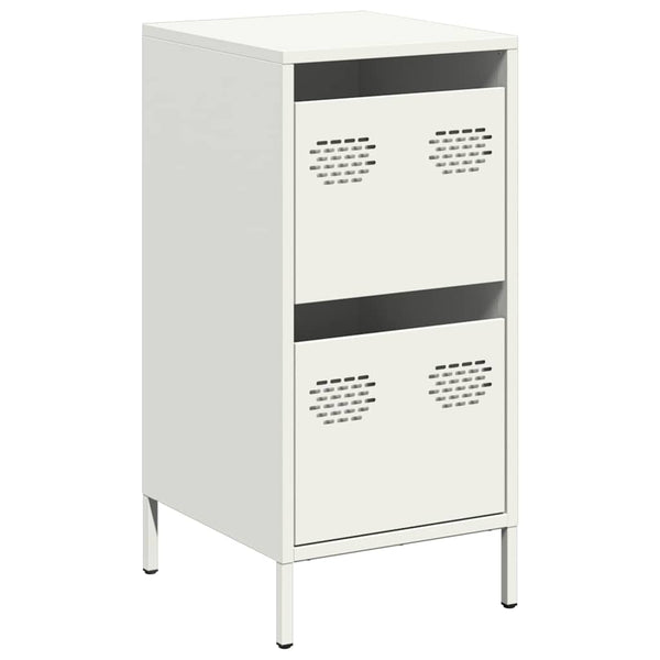 Weißes Sideboard 35x39x73,5 cm Stahl