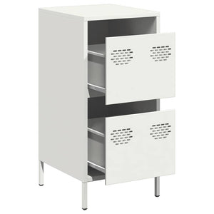 Weißes Sideboard 35x39x73,5 cm Stahl