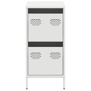 Weißes Sideboard 35x39x73,5 cm Stahl