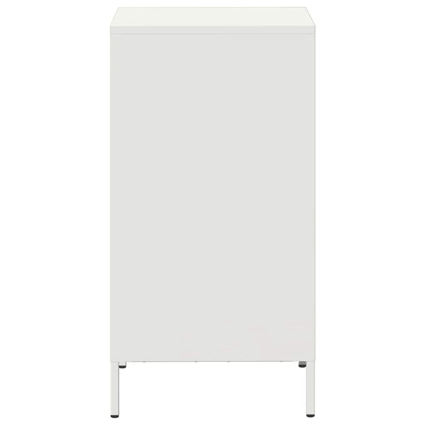 Weißes Sideboard 35x39x73,5 cm Stahl
