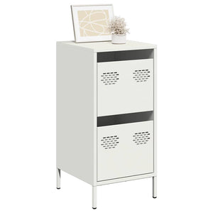 Weißes Sideboard 35x39x73,5 cm Stahl