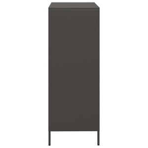 Schwarzes Highboard aus Stahl, 39x35x103,5 cm